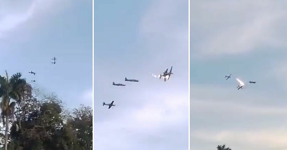 VIDEO Dos aviones de combate chocan en pleno vuelo durante entrenamiento en Colombia ADN América